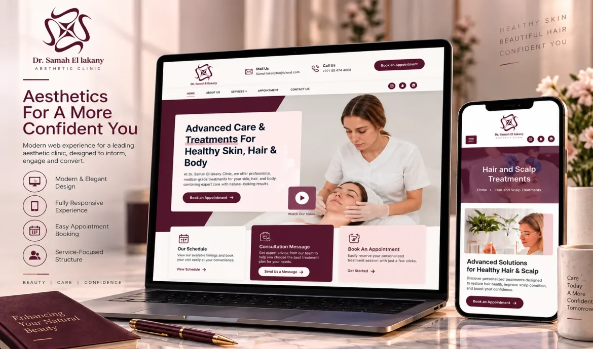 Aesthetic Clinic Website Mockup