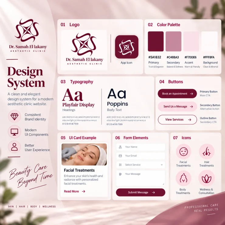 Elegant Blush Aesthetic Clinic Design System