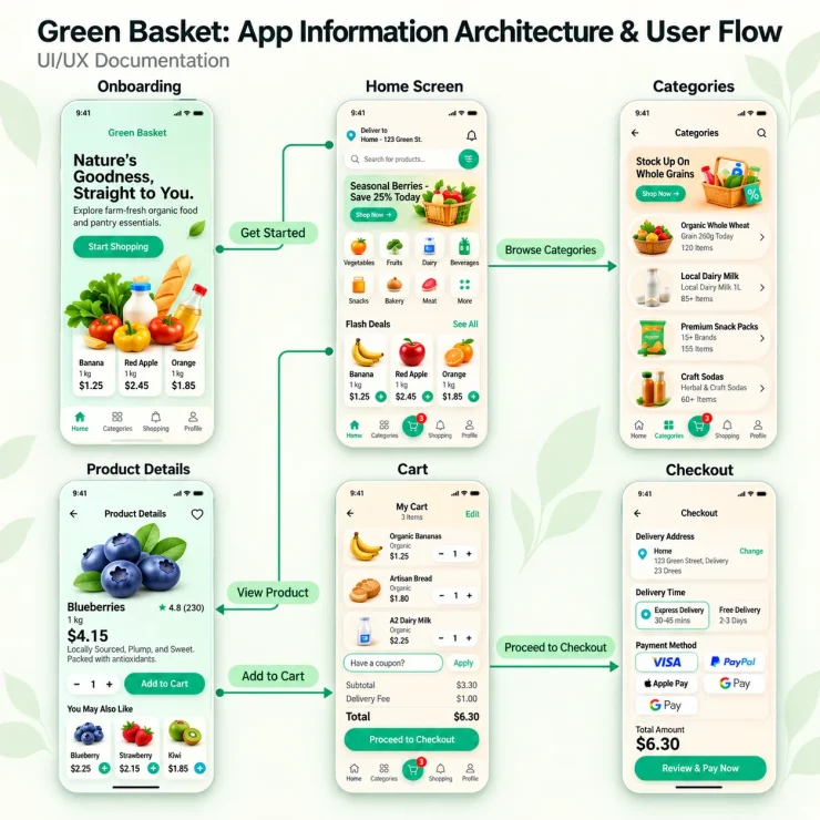 Green Basket App User Flow (1)
