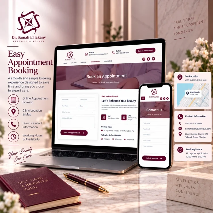 Luxury Aesthetic Clinic Booking Showcase