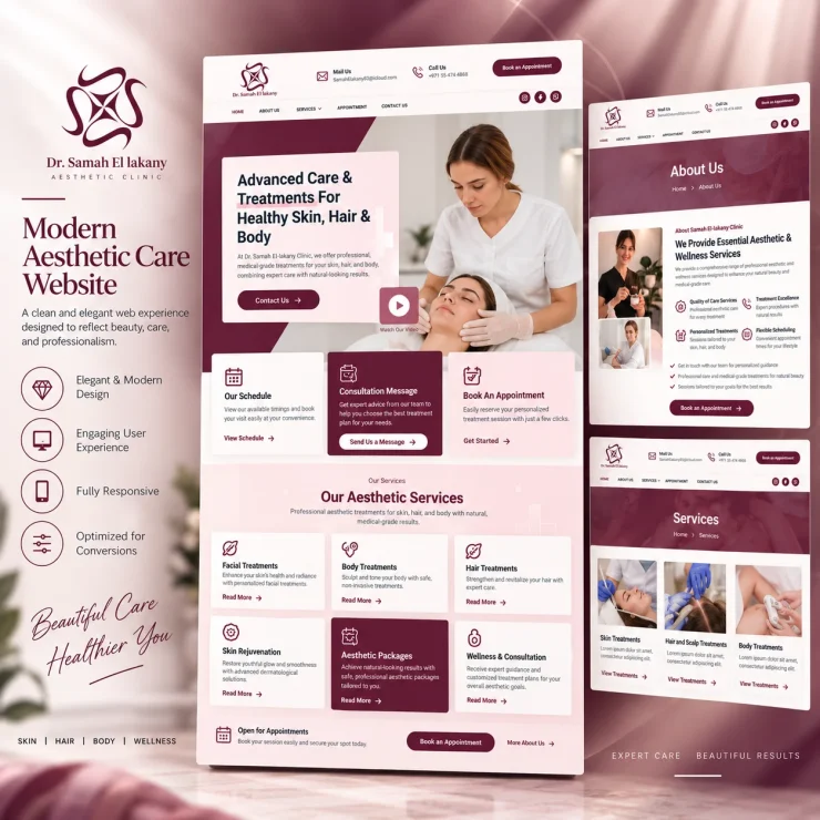 Modern Aesthetic Clinic Website Showcase