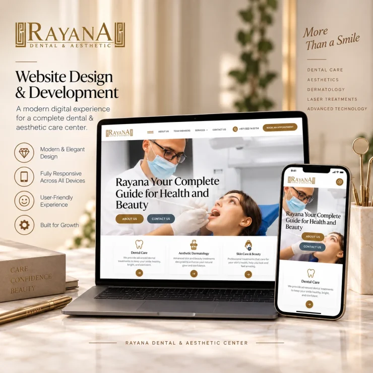 Rayana Dental Website Mockup
